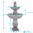 Yadiel GFRC Weather-Resistant 2-Tier Traditional Outdoor Garden Fountain