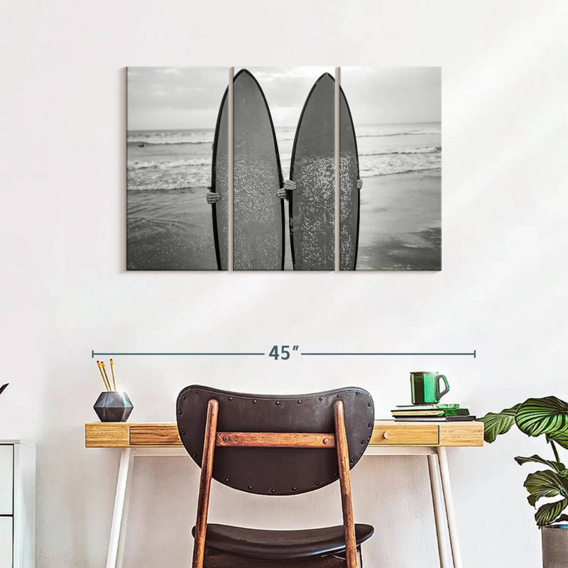 Reproduction d'art sur toile monochromes, H 38 po x l 24 po x P 1,25 po