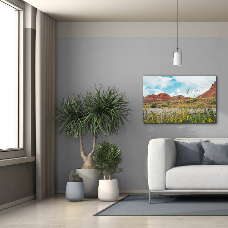 «New Mexico Drive» par Sonja Quintero, art mural sur toile, H 26 po x l 40 po