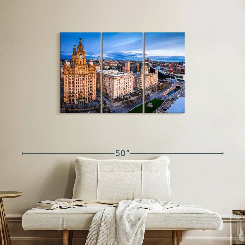 Paysage urbain de Manchester, H 24 po x l 38 po