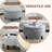 30''  Wide Upholstered Tufted Round Storage Ottoman for Living Room-554661214