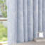 2 Panels Blue Floral Blackout Curtains Scroll Flower Curtains 90 inch