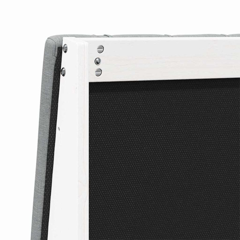 Solid Wood Headboard, Queen, White, Light Grey