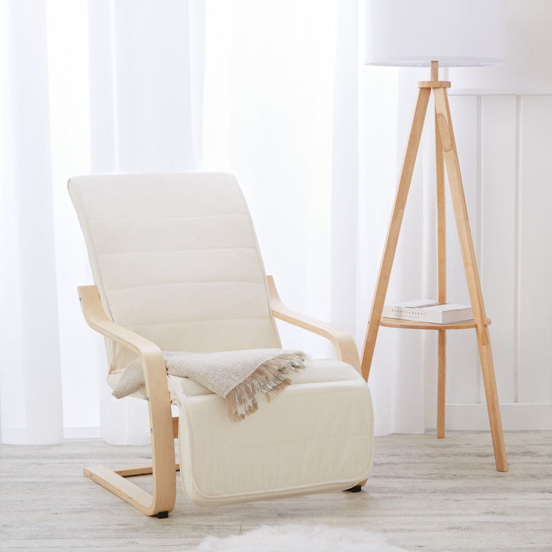 Artemisia Solid Wood Rocking Chair, Beige