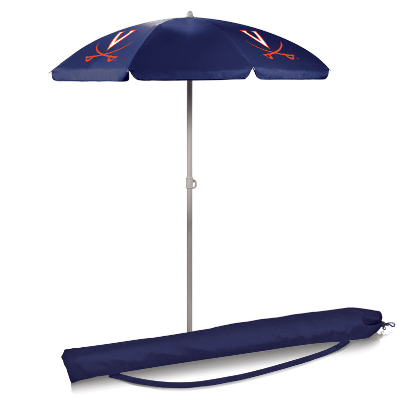Parasol de plage 5,5 pi Ncaa, Virginie, Bleu marine