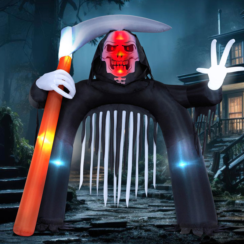 Décoration gonflable 11 pi Grim Reaper Archway