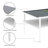 Coffee Table And End Tables Set Of 3, Tempered Glass Table With MDF Layer-847642092-847642080