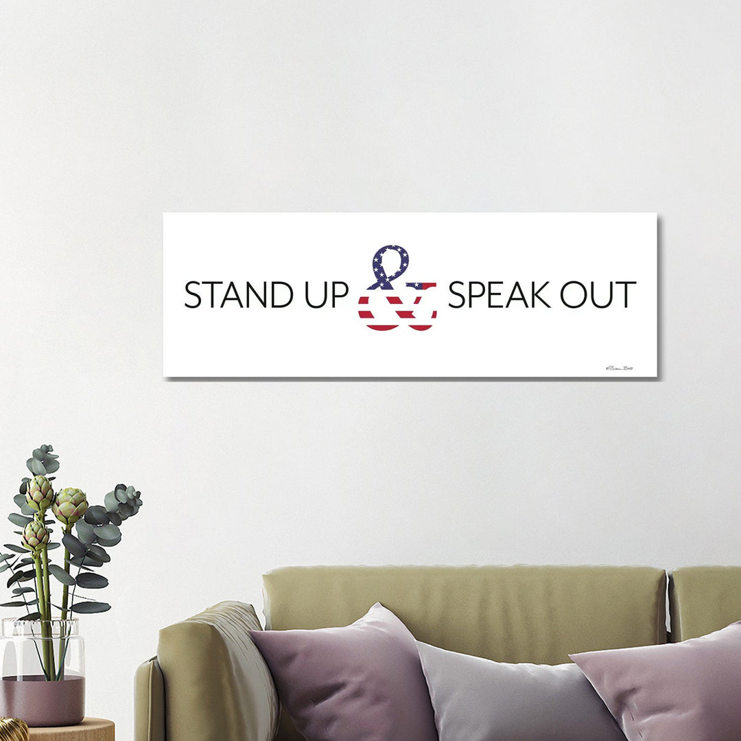 Stand Up And Speak Out von Susan Ball - Panoramaleinwand auf Leinwand Giclée auf Leinwand