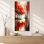 Décoration rouge rouge noir Saffo IV - Moody rouge, impressions encadrées nature