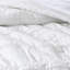 Lit en microfibre 5 pièces - très grand, blanc, design Shabby Chic, édredon à volants,, literie lavable à la machine, microfibre blanche et accents lavables