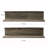 2 Piece Solid Wood Accent Shelf