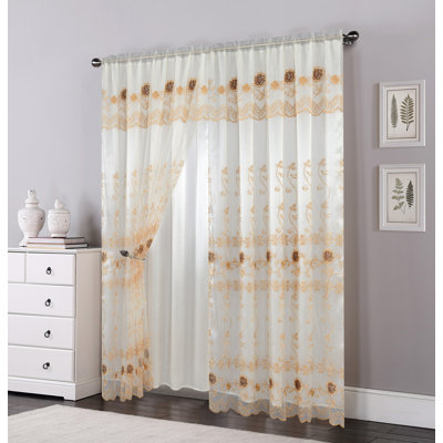 Abram Sheer Curtain Single Panel