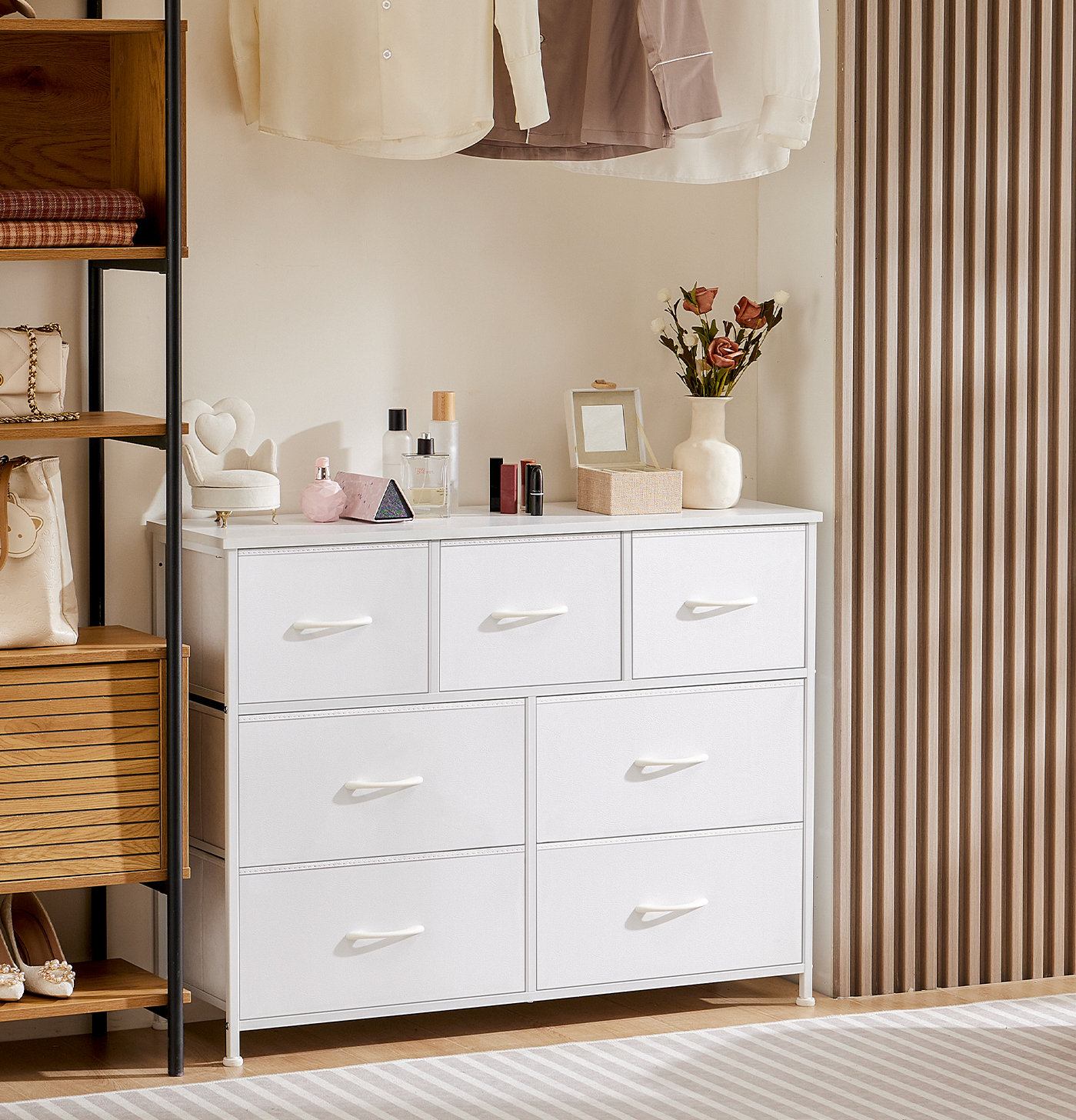 17 Stories 7 storage Spaces, assembled wardrobe lockers, bedroom ...