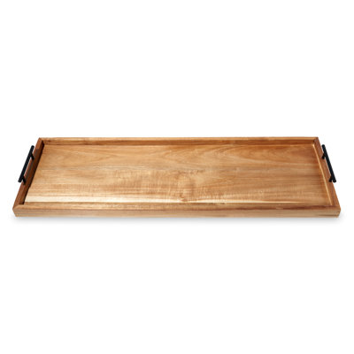 Longboard en bois d'acacia avec poignée en métal