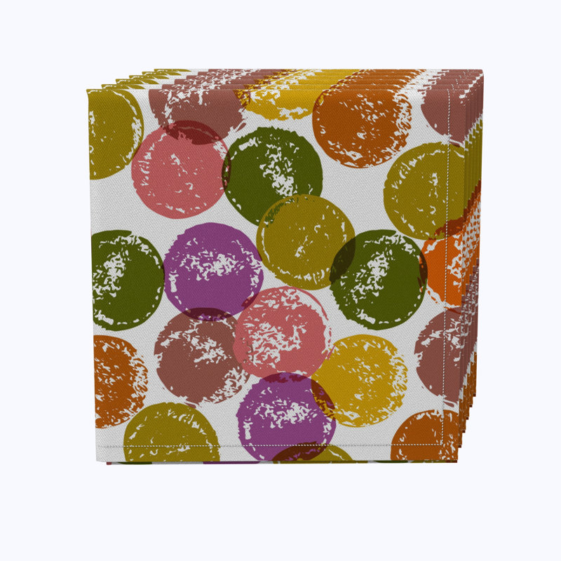 100% Cotton Polka Dots Square Napkin