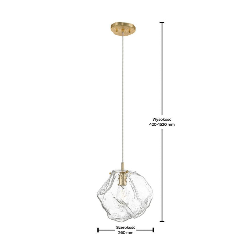 Holtz 1 - Light Single Pendant, Gold