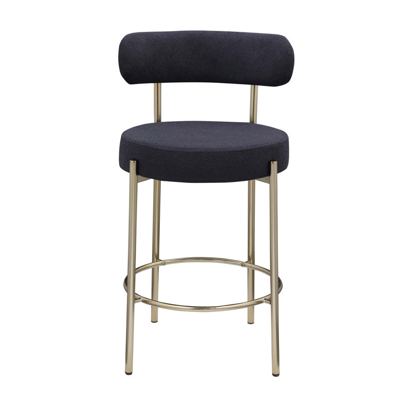 Wok Furniture, Siège noir / cadre doré
