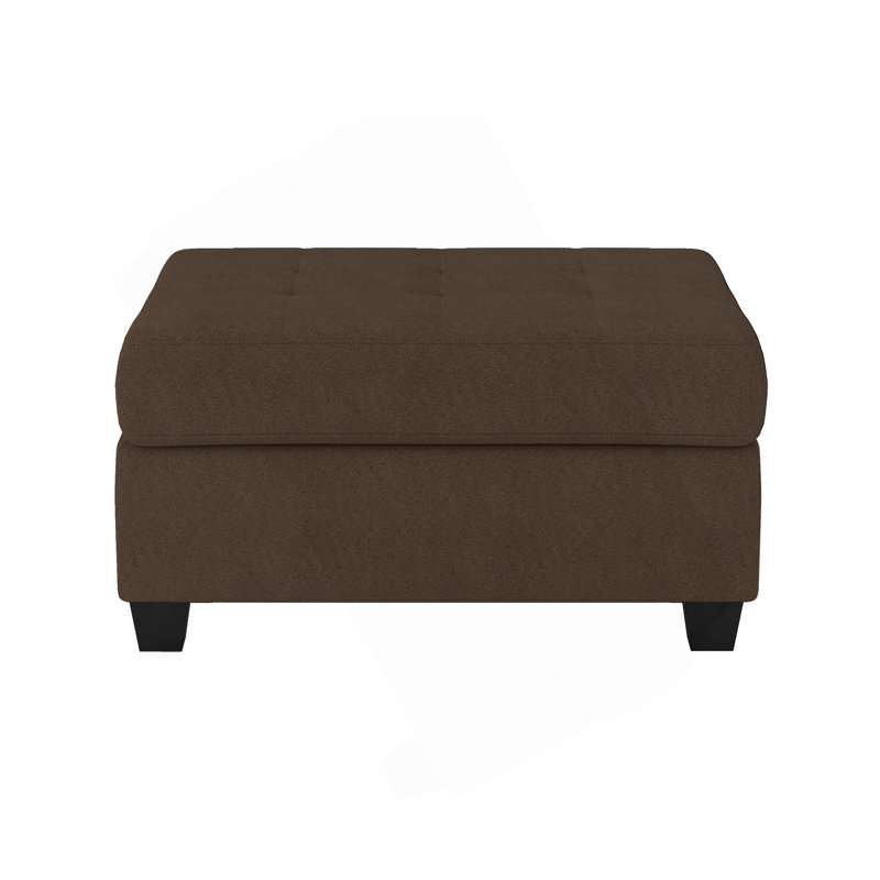 Modern Living Room 1pc Storage Ottoman, Chocolat