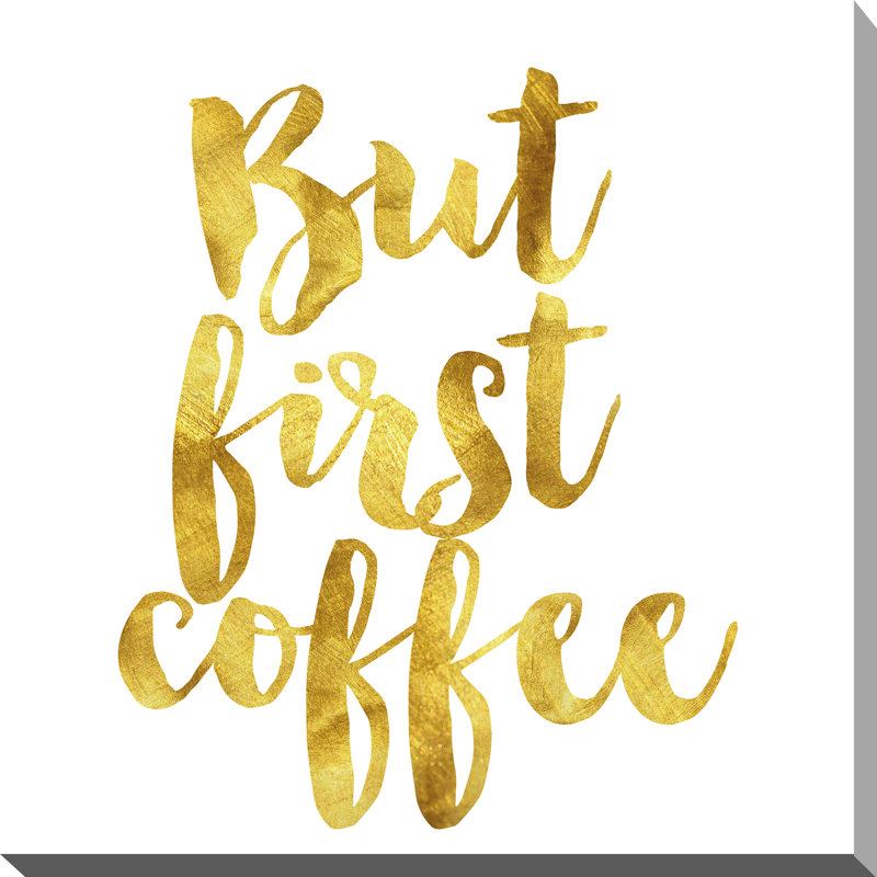 « coffee », art textuel sur toile tendue, H 36 po x l 36 po x P 1,5 po
