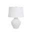 Osborn 26" Textured White/Antique Brass Table Lamp