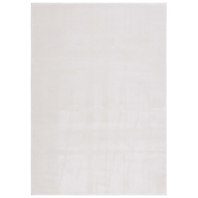 Tapis beige en polyester / polypropylène tissé à la machine Berkely