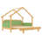 Twin Size Wood Treehouse bed with Soft Cushion Rails,for Kids, Teens, Girls, Boys-1770154767