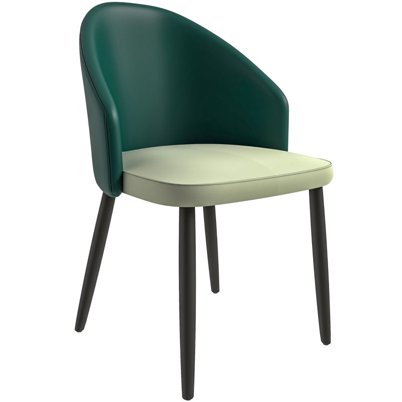 Chevalier Churchill Upholstered Back Side Chair Dining Chair, Single, Green/Light Gray