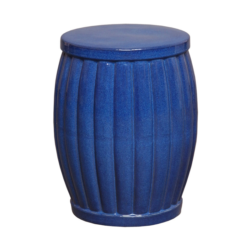 Tabouret de jardin en céramique Wetherby, H 19 po x l 14 po x P 14 po