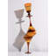 Prism Wine Glasses (Set of 4) - Amber/Honey-1822032767