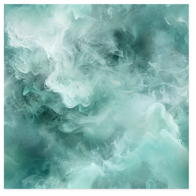 «Abstract Green Myst V», reproduction d'art moderne sans cadre