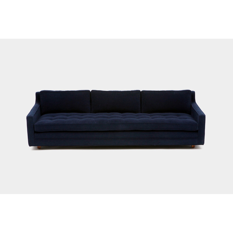 Sofa, Aged Velvet Deep Blue
