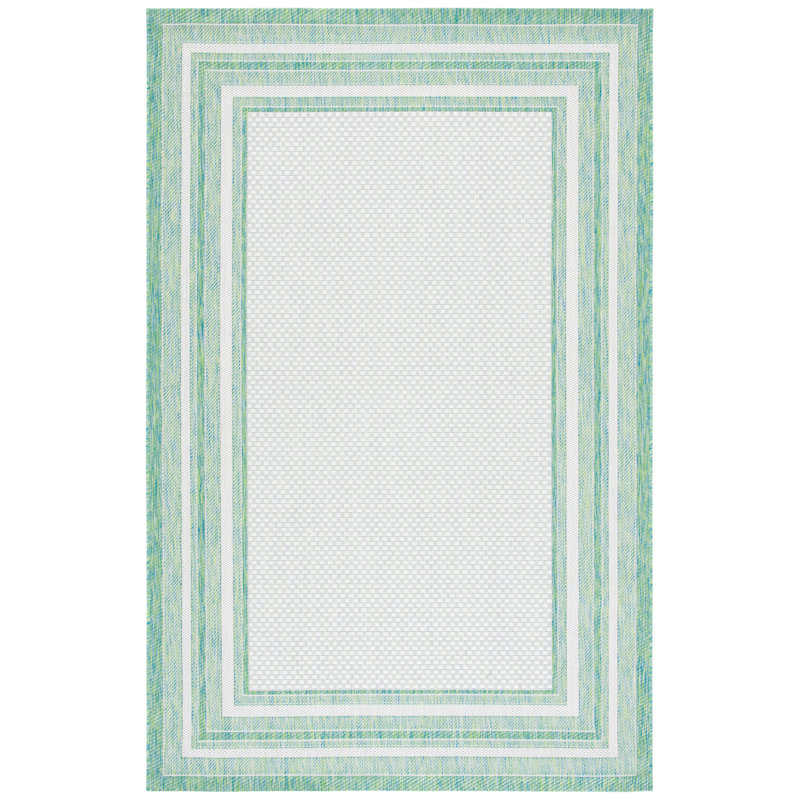 Tapis d'intérieur / extérieur à motif géométrique Jeffrie Performance, Rectangle 2 pi 7 po x 5 pi