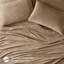 Full Sheet Taupe, 100% Material, And Smooth, Double Brushed, Includes Flat, Fitted Sheets Pillowcases, Taupe Size , , , Elasticized Sheet, Machine Washable Bed