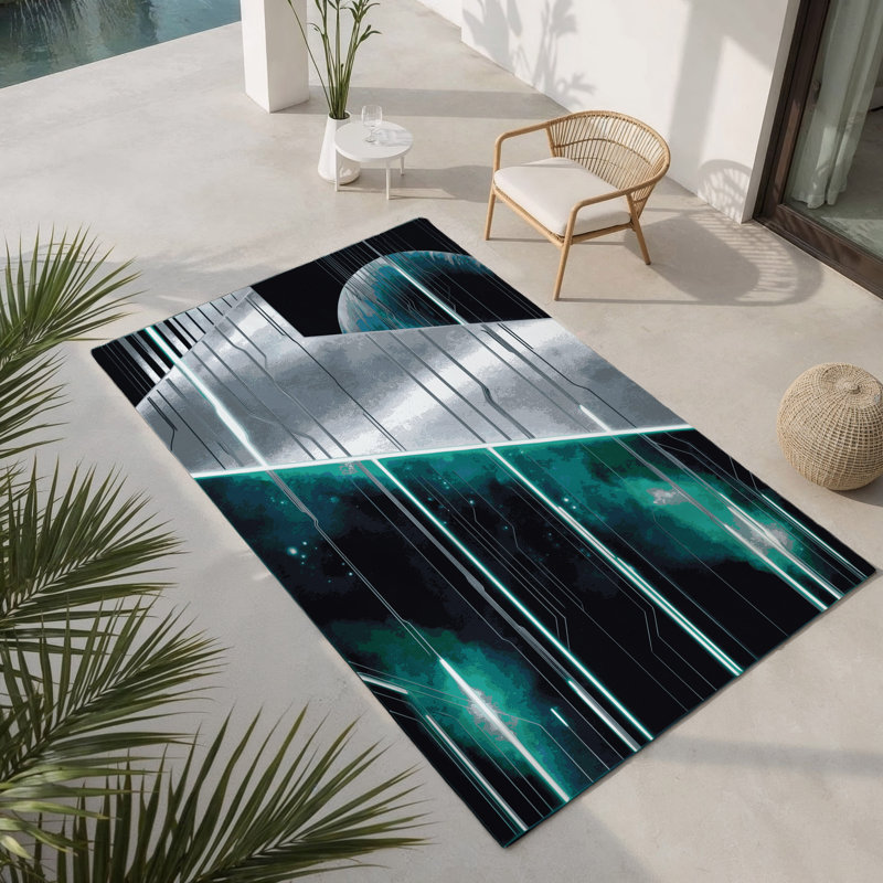 Tapis intérieur et extérieur Celestial, Rectangulaire 3 pi x 5 pi