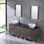 72.4'' Double Bathroom Vanity with Glass Top
