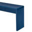 Table de style rustique bleu marine, tiroirs cannelés, fabrication, placage de bois, décor décoratif, capacité de table, console de tiroir avec design, surface lisse unie - plateau de table de 220 lb, 25