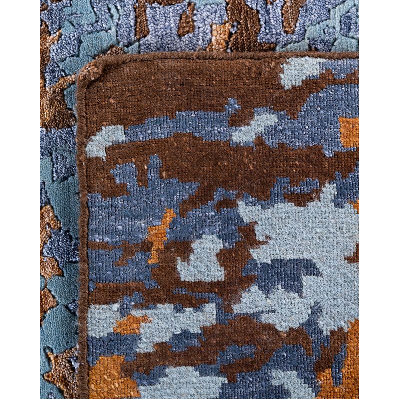 Overdyed One-of-a-Kind Rectangle 8'1" X 10' Hand Knotted Area Rug