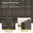 5-Piece All-Weather Wicker Patio Conversation Set With Beige Cushions And Glass Table-1217858349
