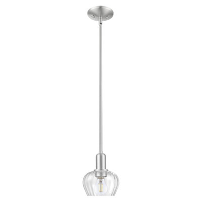 Mini-luminaire suspendu à tige 1 lumière 7 po Arcadia - Fenton