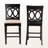 Wren Gray/Espresso Finish Wood Counter Stool Set, 42.2'' H X 17.74'' W X 21.1'' D