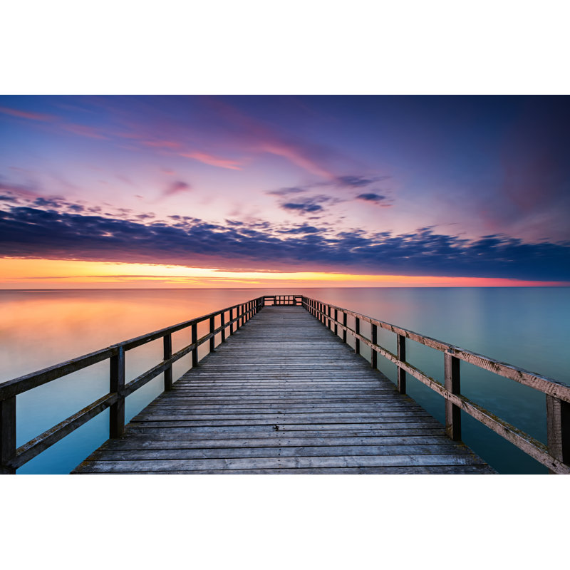 Jetty At Sunset by Hadynyah - Wrapped Canvas Print, 61cm H x 91cm W x 3.8cm D
