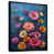 Toile avec cadre flottant noir
