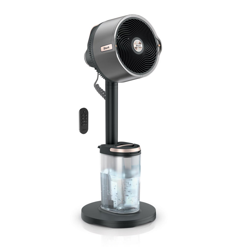 Shark FlexBreeze 36.77 in. H 5 speed Oscillating Tabletop Misting Fan Remote Control