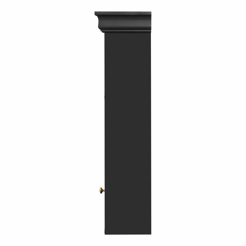 Bathroom Medicine Cabinet with Mirror, 28.7" H x 30.1" W x 7.2" D, Black