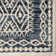 Rectangle Abstract Power Loom Polypropylene Area Rug in Blue