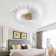 Caddaric Modern LED Ceiling Light,42-Light Heads Flower Shape Ceiling Lights,with Remote Control
