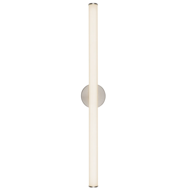 Vire 36-in Black dimmable LED Wall Sconce, Nickel