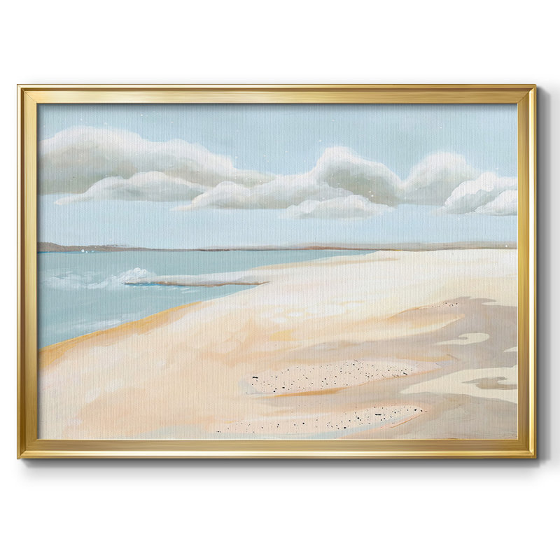 Sandy Getaway I, reproduction d'art sur toile, Or, H 18 po x l 26 po x P 1,5 po
