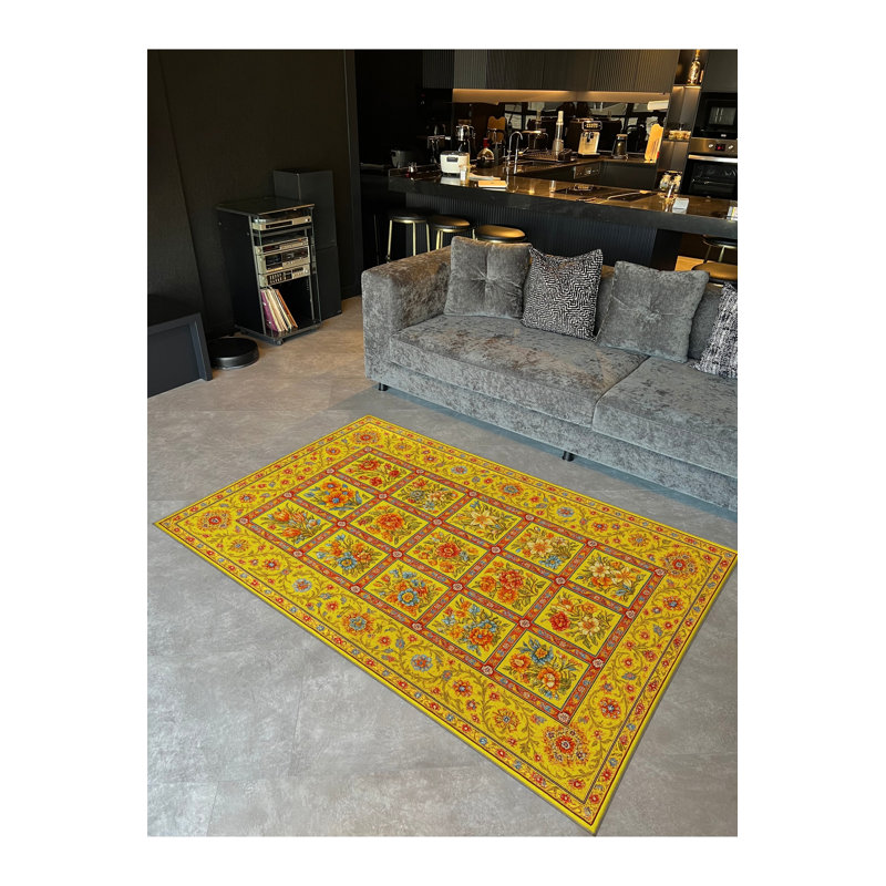 Tapis blanc tissé Mosso, 6'7" x 9'10"