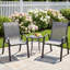 Ensemble de 2 fauteuils de jardin empilables, en textilène résistant aux intempéries, à dossier haut, pour terrasse, balcon ou piscine.-2016387148-2016387145